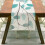 Linen Tablecloth Summer Leaves Print Green 2