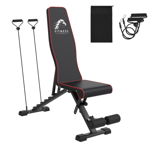 Banc de Musculation,Pliable,300kg,7 Positions Dossier 1