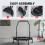 Mini Trampoline,Pliable,40 pouces,150kg,avec Barre 5