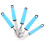 OULII adaptive tableware set blue stainless steel 1 set 5