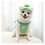 Conjunto de ropa de algodón para mascotas con gorro y correa, talla M. 1