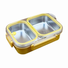 Boîte de conservation alimentaire en acier inoxydable avec couvercle 22,5 cm