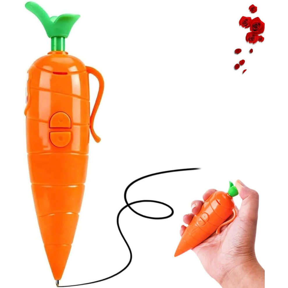 Carrot-Shaped Voice Recorder Pen Â Ballpoint, 60-Second 9058772290748