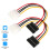 4-Pin-Stecker auf 15-Pin-Buchse SATA-Stromadapter (2 Stück) 1