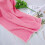 Solid Color Flannel Blanket Soft Lightweight 50x70cm Pink 2