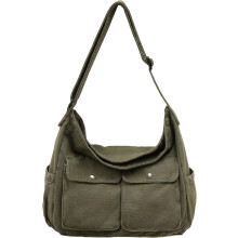 Plátěná taška přes rameno, velká hobo crossbody taška s...