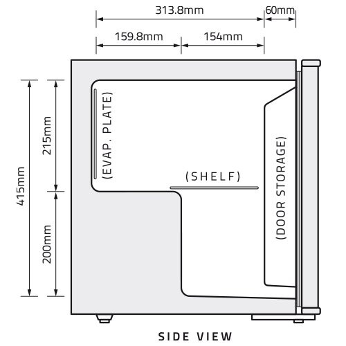 Husky Husky HUS-EL195-HU London Mini Fridge 2