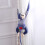Marineblauwe gibbon pluche speelgoed van 50 cm. 4