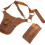 PU Leather Garden Tool Belt with Adjustable Apron 1