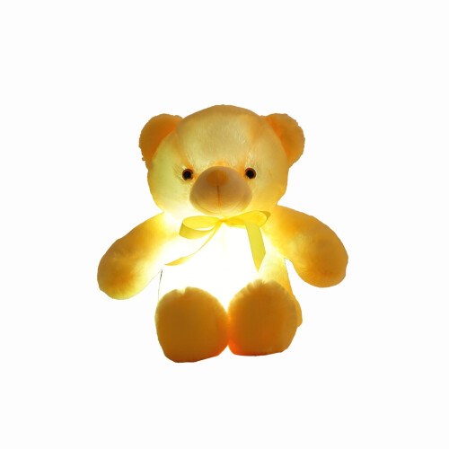 Ours en peluche lumineux LED 30 cm