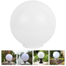 Bílý kulatý akrylový kryt na lampu pro venkovní použití 1 sada