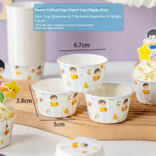 Líneálaithe Mini Cupcake, Páipéar Frithghréisce, 100 píosa