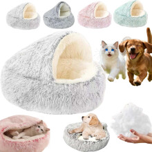 Cama para perros Olvys Cozy Cocoon – Cueva y tumbona de felpa, grande