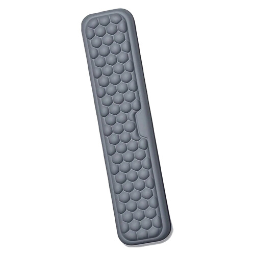 Repose-poignets de clavier gris texturé pour massage (1 pièce)