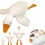 Coussin en peluche oie extra doux blanc 190 cm 1