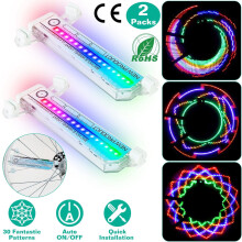Rengasvilkkuvalaisin Rainbow Wheel 32LED2 kpl