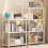 Storage Shelf 4-Tier White Plastic 21.6x9.84x32.67 in 6