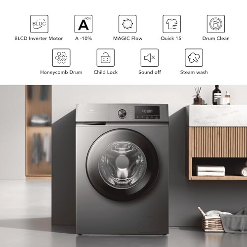 TCL TCL 9kg, A-10% Class Energy Efficient, Front Load 1