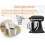 Χωνί αλευριού για μίξερ KitchenAid Σιλικόνη 4,5–5Qt 6