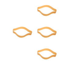 4Pièces Bandes Élastiques Silicone Durables Pour Moulage Plâtre Kaki