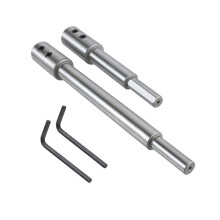 2 St. 4,5" och 6,8" Forstner-Förlängning för 3/8" Runt Skaft för Att Öka Borrdjupet med över 3-1/4" och 5-3/4"