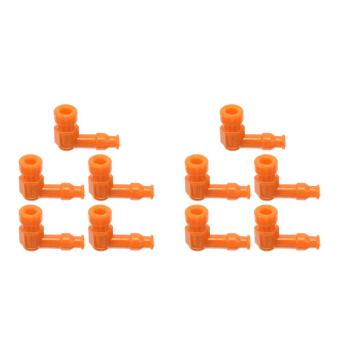 10Pièces Capuchon De Bougie Étanche Orange Pour Pièces Durable