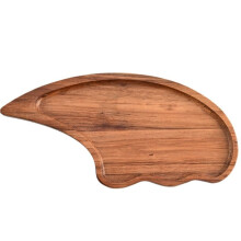 Houten Dienbladen voor Eten, Kaasplank, Decoratieve Serveerschalen voor Lunch, Diner, Woonkamer, Hal, Keuken, Barbecue