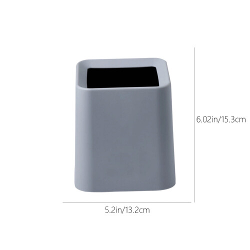 Mini Desktop Trash Can, Double-Use Small Garbage Bin for Office, Study, Living Room, Coffee Table, No Lid, Modern Simple Design 2