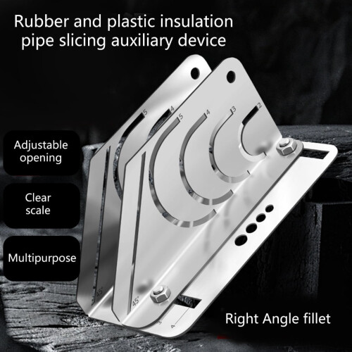 Foam Pipe Insulation Cutting Guide 45 Rubber Insulation Pipe Cutter Professional Foam Pipe Cutter Tool Adjustable 2