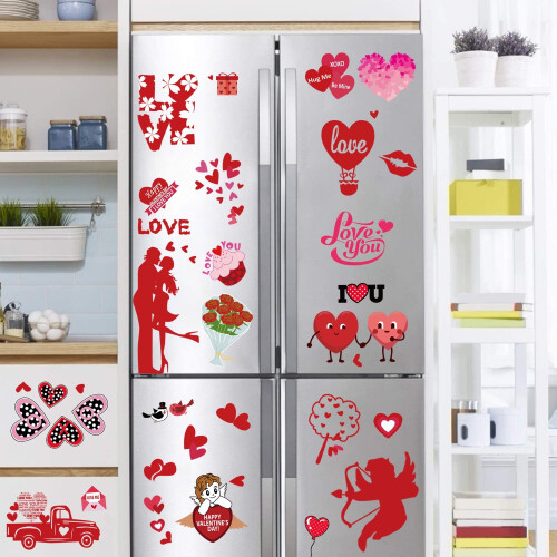 Valentijnsdag raamstickers (12 stuks) 2
