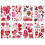 Valentijnsdag raamstickers (12 stuks) 4