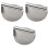 3Stk Grillpress Fleischpresse Burgerformer Antihaft Silber 4