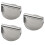 3Stk Grillpress Fleischpresse Burgerformer Antihaft Silber 8