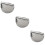 3Stk Grillpress Fleischpresse Burgerformer Antihaft Silber 10