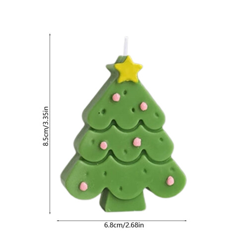 Bougie parfumée AuroraX Mini pour sapin de Noël avec 2