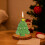 Bougie parfumée AuroraX Mini pour sapin de Noël avec 4