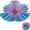 3D-printet gearkugleterning – blå-lilla gradient, 8 cm 1