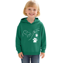 Long Sleeve Hooded Sweatshirt With Cartoon Bump Fist Print For Autumn Winter Casual Wear