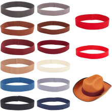 Fasce per cappello da cowboy western, colori assortiti, 14 pezzi