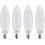 Ampoule candélabre blanc chaud 3000K, culot E12, lot de 4 1