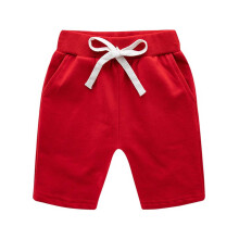 Shorts til drenge og piger, forår, sommer, nye, ensfarvede, elastiske talje-afslappede bukser, størrelser 1-9 år