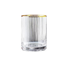 Glasbecher mit vertikalen Streifen – 400 ml hitzebeständig