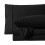Drap-housse en flanelle de coton noir, taille king, poches profondes 1
