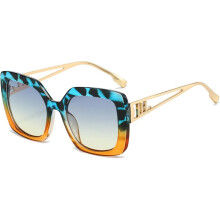 Lunettes de soleil vintage unisexes, protection UV400, grande monture