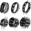 Conjunto de 6 pulseiras de couro com tachas estilo punk 1