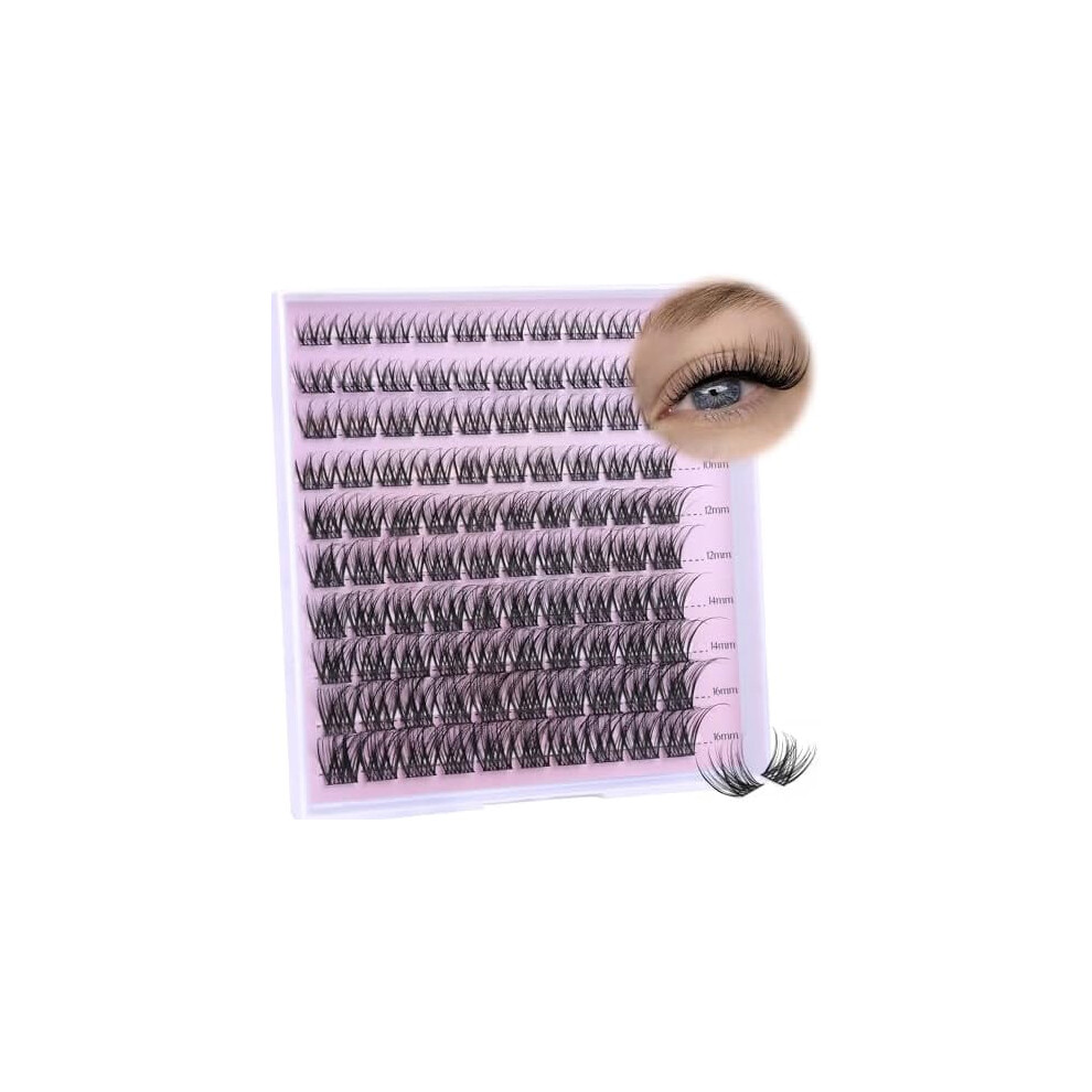 Lash Clusters Eyelash Extensions Wispy Eyelash Clusters Lash Extension 100 count 8-16MM Individual Lashes Full Cluster Lashes by