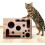 Bosca Puzail Scratch Cat Adhmaid le Páipéar Gainimh 1