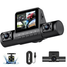 4-Channel Dash Cam with 1080P, IR Night Vision, Loop Recording, Motion Detection, Parking Lines, 140 Lens
