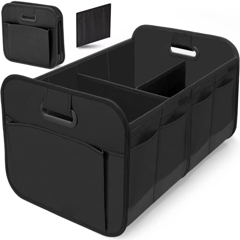 Car Trunk Organizer, Car Storage Organizer With 70L Large Capacity Waterproof Collapsible And 12 Pockets,Trunk Organizer For Any Car Suv, Black 9178400123467