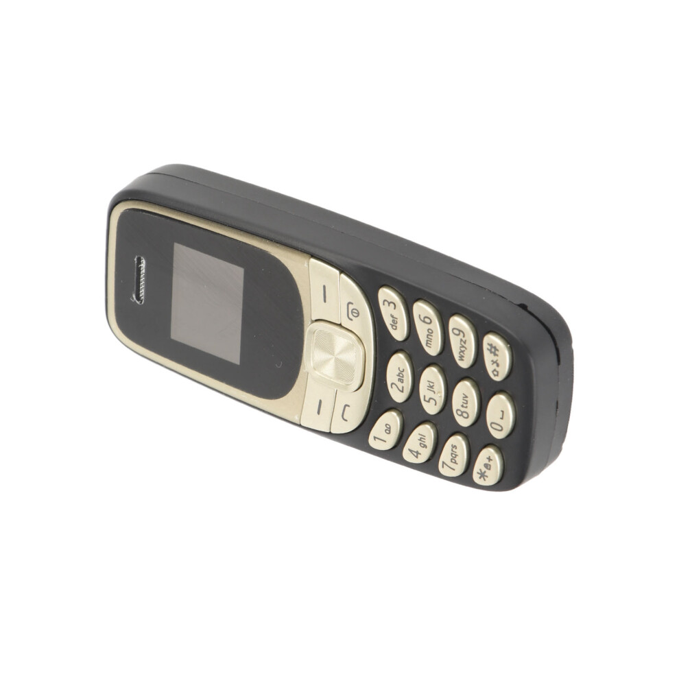 Mini Bluetooth Dialer Phone Dual Sim Gsm 2G Unlocked 0.66" Black/Gold 4601386360977